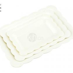 花邊長方餐盤(4、6PCS