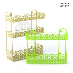 雕花方型二層、三層架