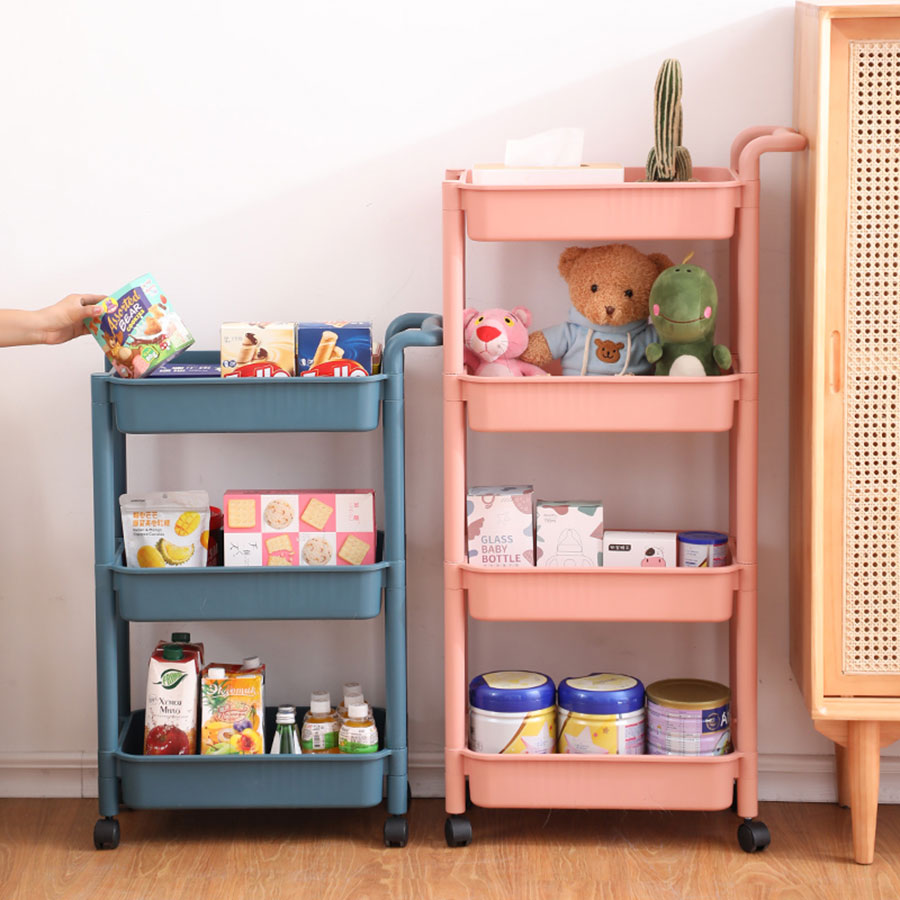 收納層架小推車(chē)(三層/