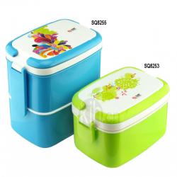 長方型手提飯盒、雙層