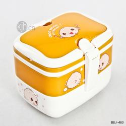 時(shí)尚長方形二層飯盒（大
