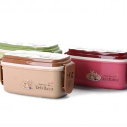 德比兔長方形點心便當